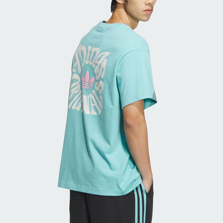 Adidas Originals V-Day Short Sleeve Tee Unisex Tops Mint-Green JE3471