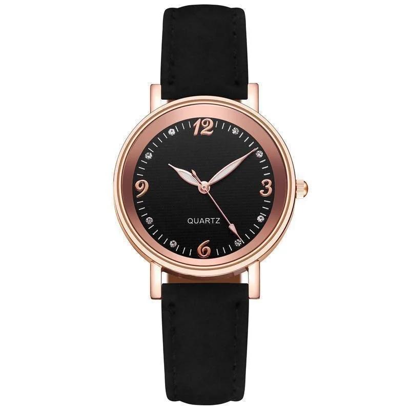 Klokker for kvinner Skinnbånd Luksusklokker Kvartsklokke Casual armbåndklokke for kvinner