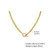 Vnox Stainless Steel Cuban Link Chain Choker Necklaces, Toggle Clasp Pendant Necklaces For Women Men, Minimalist Jewelry Gifts