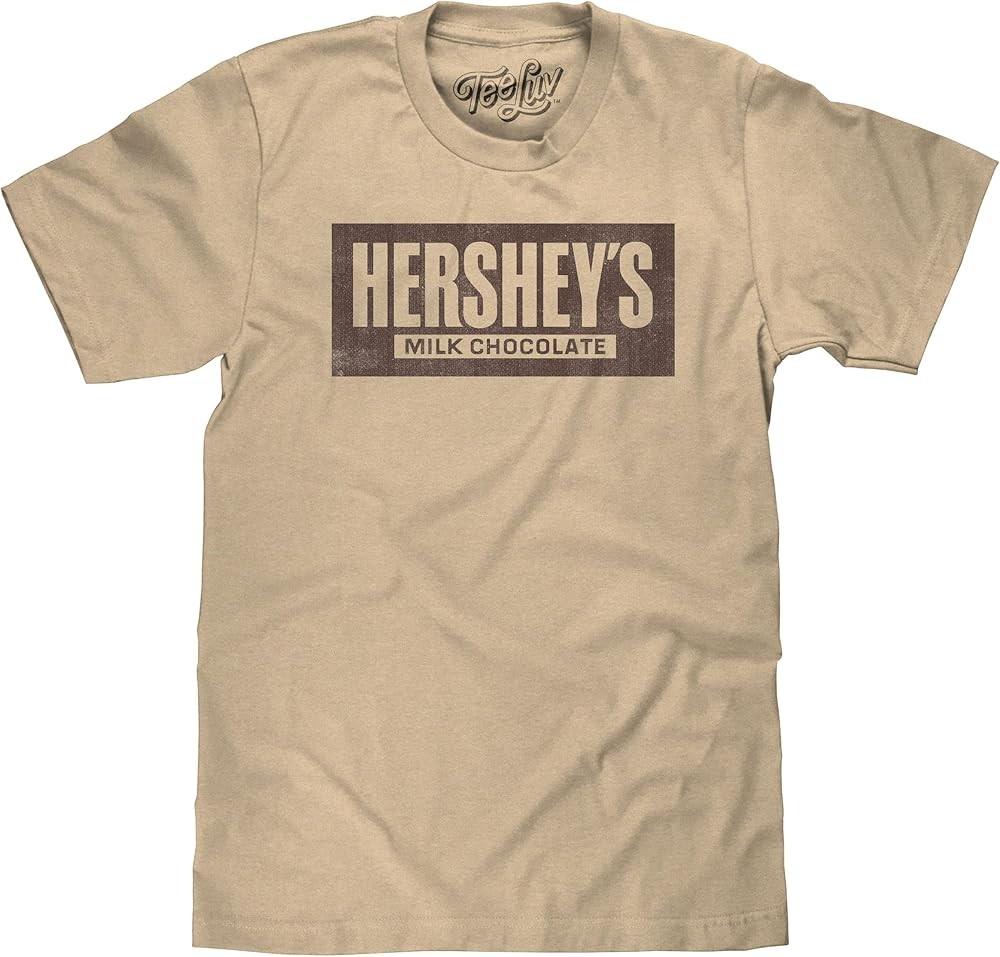 Мужская футболка с логотипом Hershey s Milk Chocolate (выцветший принт) Унисекс XXXL