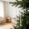 Christmas Decoration Items: 12 Pieces of Beaded Christmas Decoration Pendants for Creating Festive Atmosphere Decorations