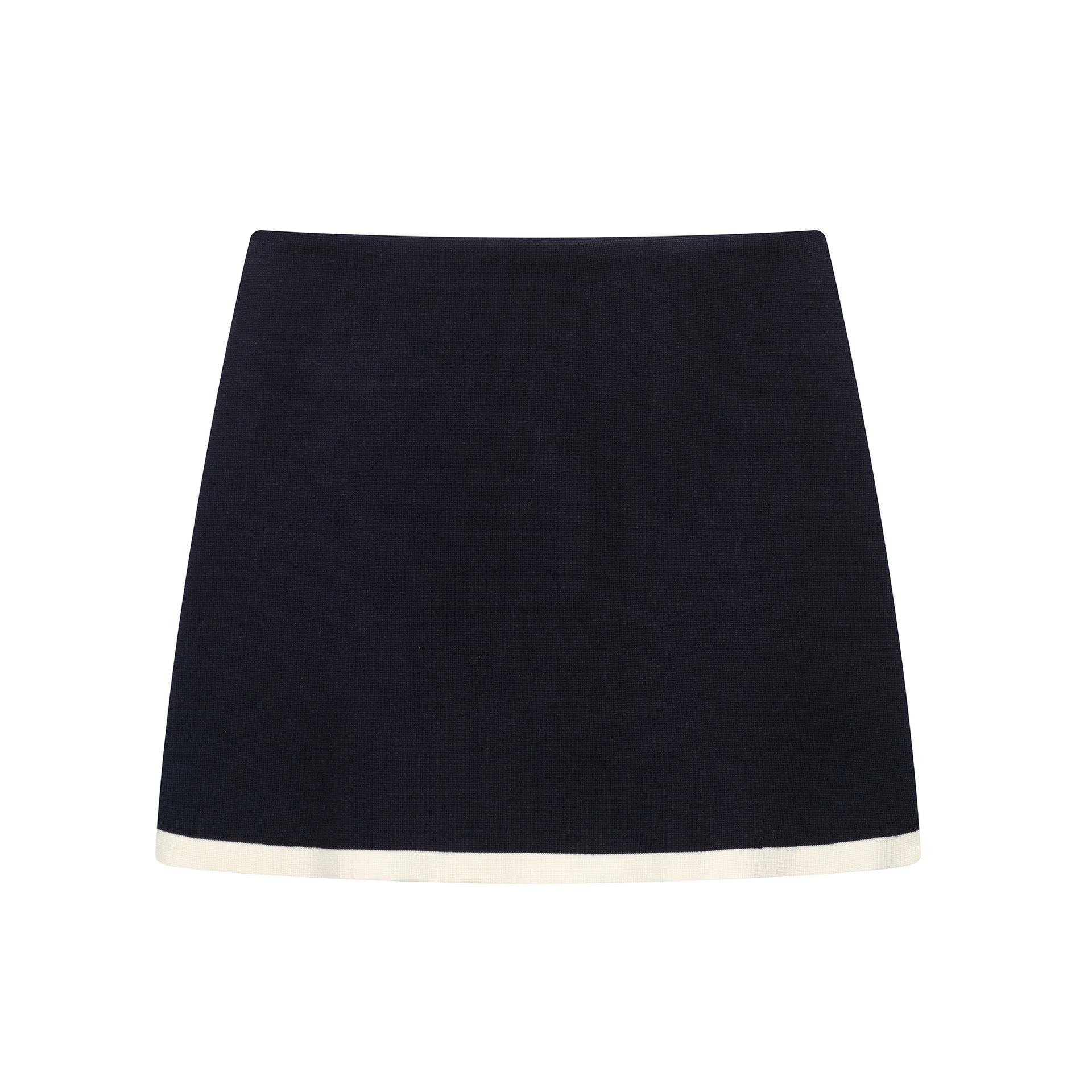 

Женская мода весна 2025: Вязаный кардиган с коротким рукавом в европейском и американском стиле с юбкой-полусолнце L