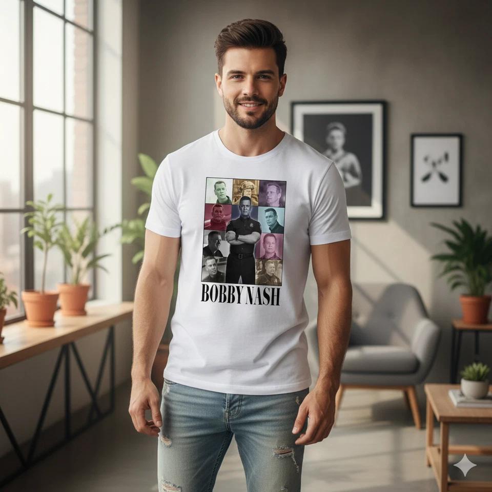 

Bobby Nash 9-1-1 TV Show Character Graphic T-Shirt White Fan Tee - S081 M