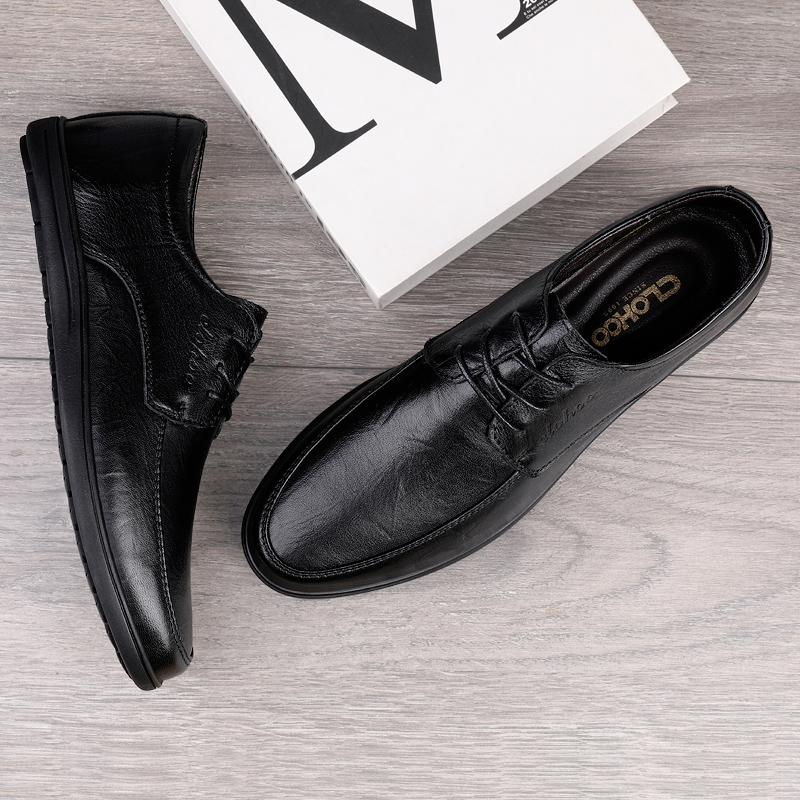 Men's Shoes Leather Formal Shoes for Men Oxfords Male Wedding Party Office Business Shoe