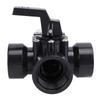 Swimming Pool Diverter Valve G1?1/2in ABS Three Way Positive Seal Water Diverter Valve for 4517