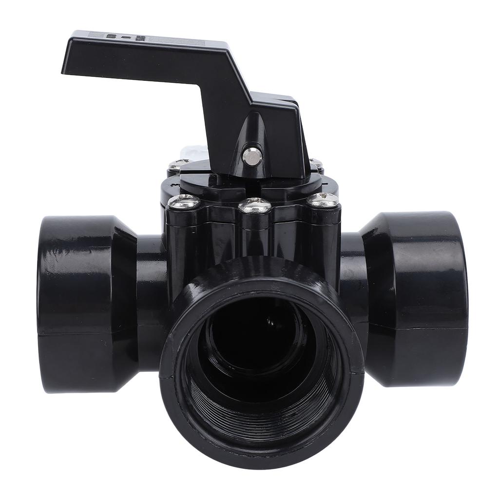Swimming Pool Diverter Valve G1?1/2in ABS Three Way Positive Seal Water Diverter Valve for 4517