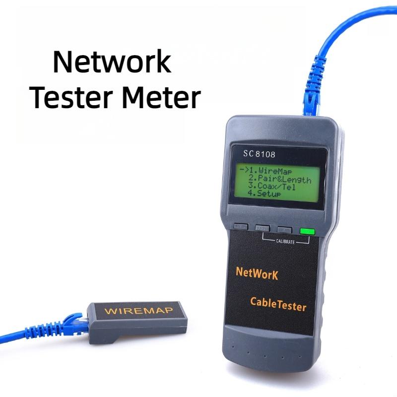 Sc8108 Network Cable Tester Length And Breakpoint Testing Rj45 Signal Detector Line Finder And Remote Identifiers