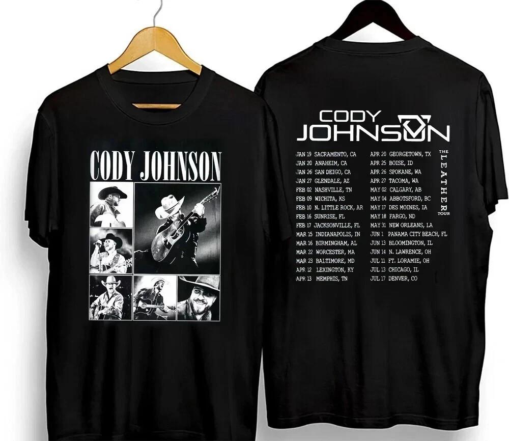 Cody Johnson Tour 2025 The Leather Tour Country Music TShirt Unisex T-Shirt XXL