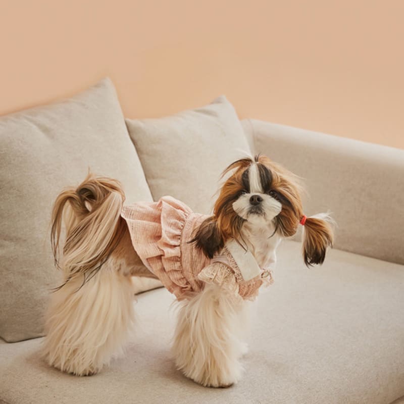 CAHIERS Suspender Tiered Dress