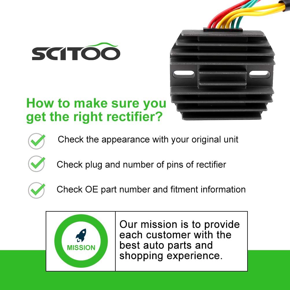 SCITOO Voltage Regulator Rectifier Fit 2001-2006 for Honda CBR600F4i