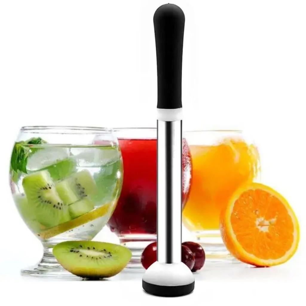 Stainless Steel Cocktail Stir Stick Hand-Lemon Ice Crush Hammer Ice Cream Bar Muddler Mixer Bar Tool