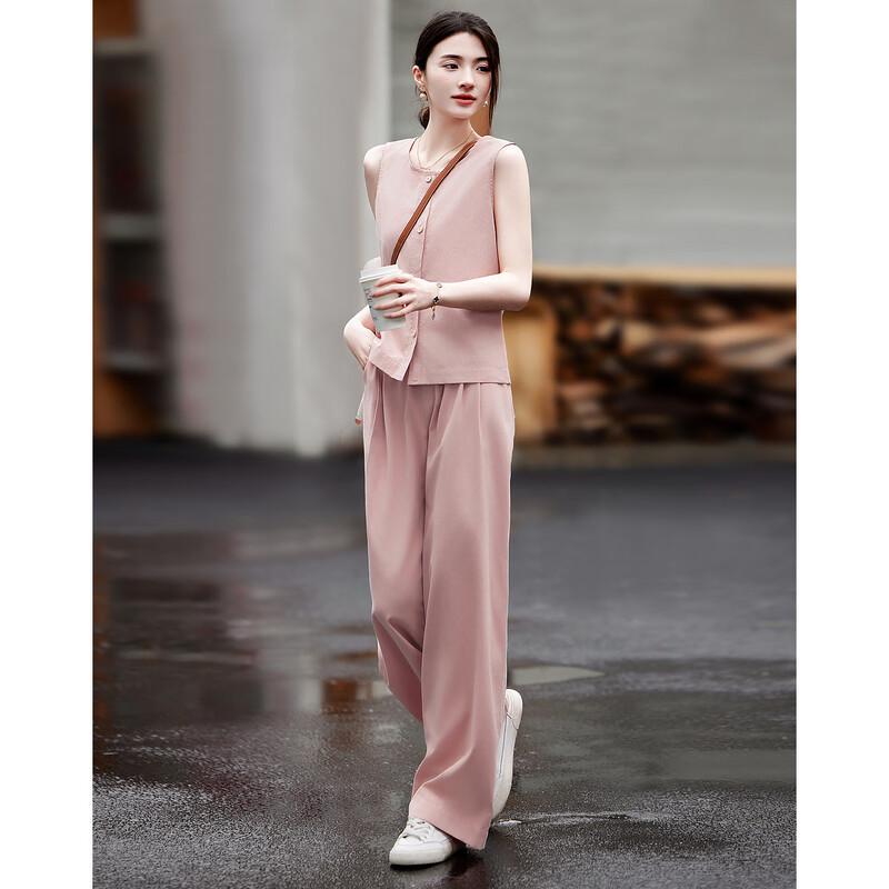 Demana Summer Cotton Vest & Pants Two-Piece Set