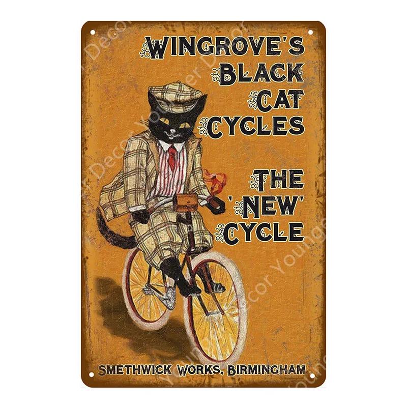 Ride Bicycle Metal Tin Signs Motor Cycling Riding Bike Vintage Poster Bar Pub Club Home Room Decor Wall Sticker Plaque YJ210