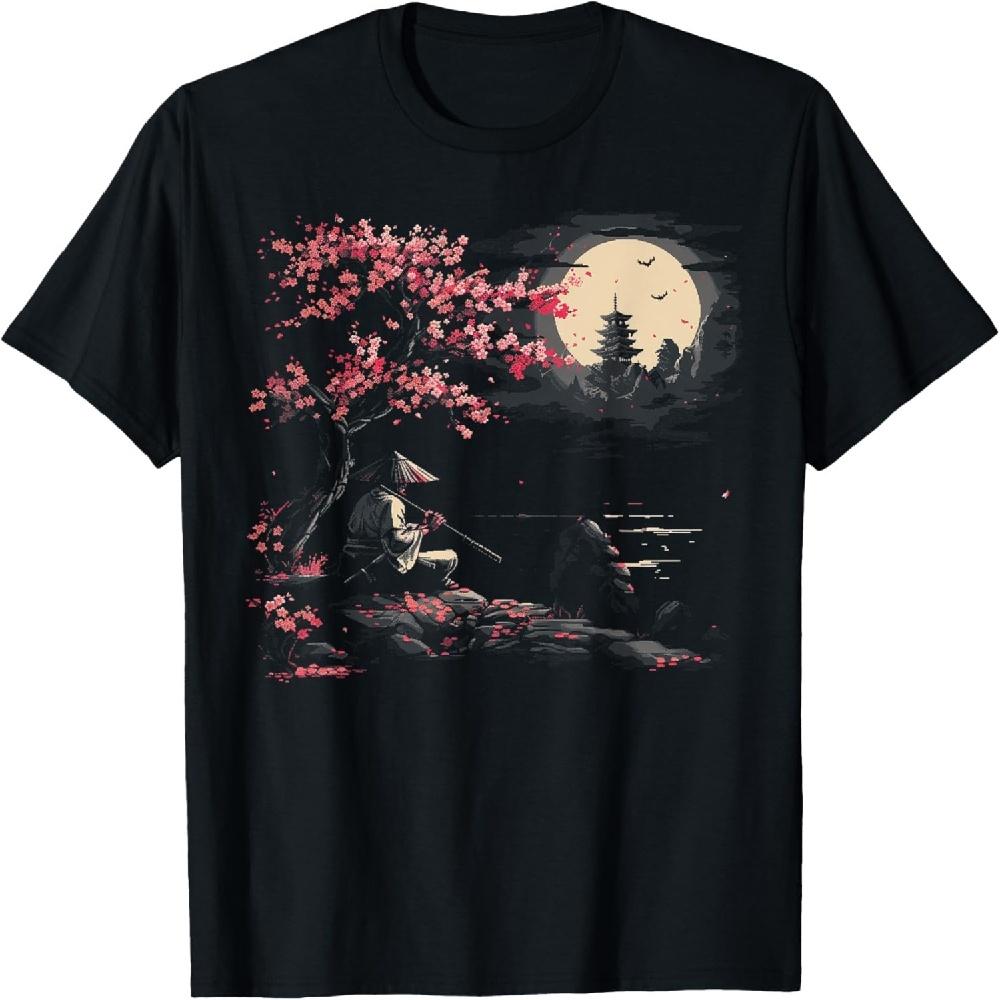 

Japan Lover Japanese Art Cherry Blossom Souvenir T-Shirt XXXXXL чорний