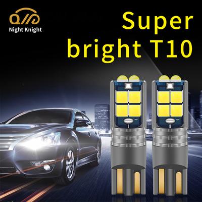 Night Knight 2pcs Car T10 W5W Led Bulb 10 SMD Reading Lamp Clearance Light Courtesy Map Door License Plate Lamps Parking Lights