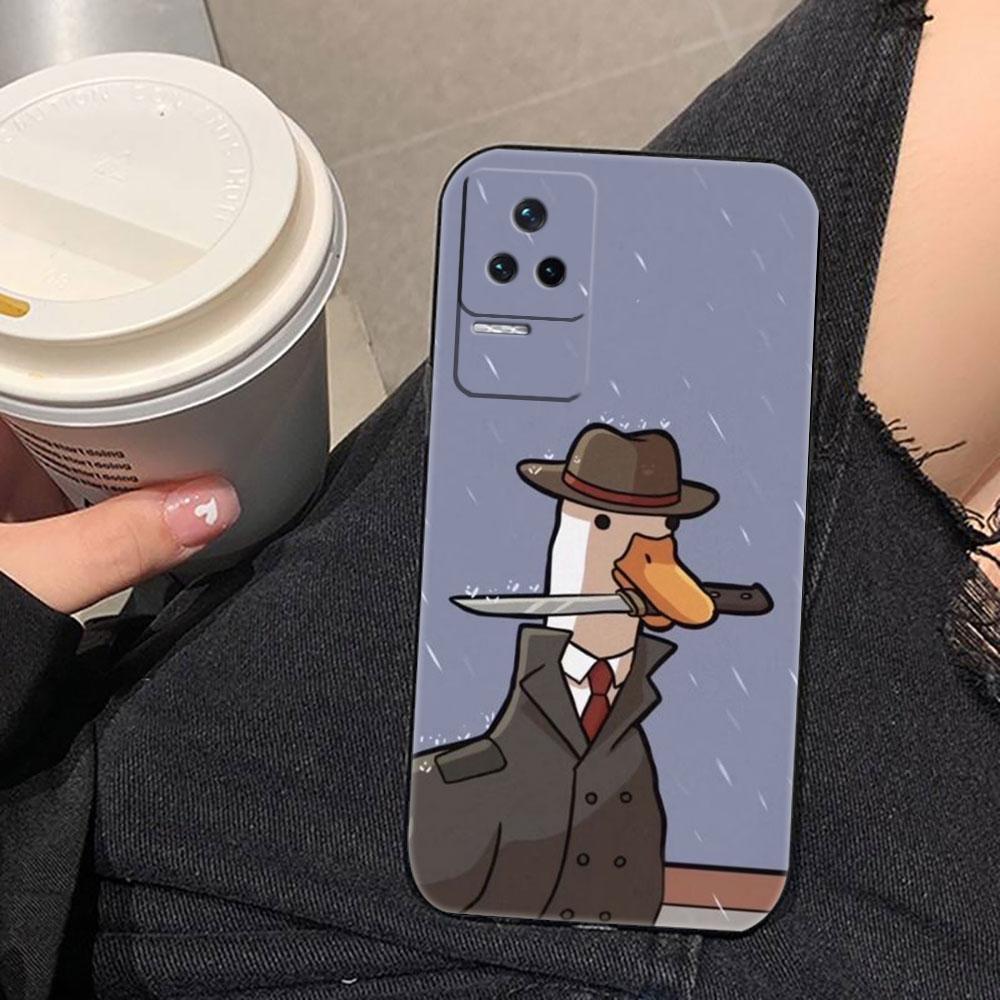 Cartoon Duck Goose Phone Case For Redmi K60 K40 K30 15 15C 14C 13C 12C 12 10 10C 9T 9C 9A 9 8 8A A1 A2 A3 Pro Plus Cover Case