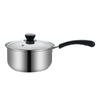 2026 Stainless Steel Milk Pot Non Stick Baby Food Cooker Double Handle Soup Pot For Induction Cooker