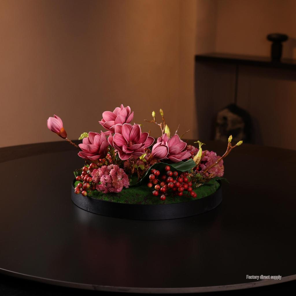 Luxury Chinese Artificial Flower Centerpieces for Large Round Dining Table