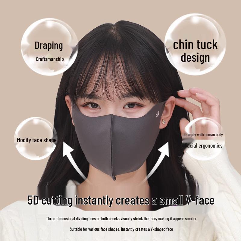 Women's 3D Thickened Cycling Face Mask - Warm, Cold-Proof, Eye Corner Protection for Autumn and Winter