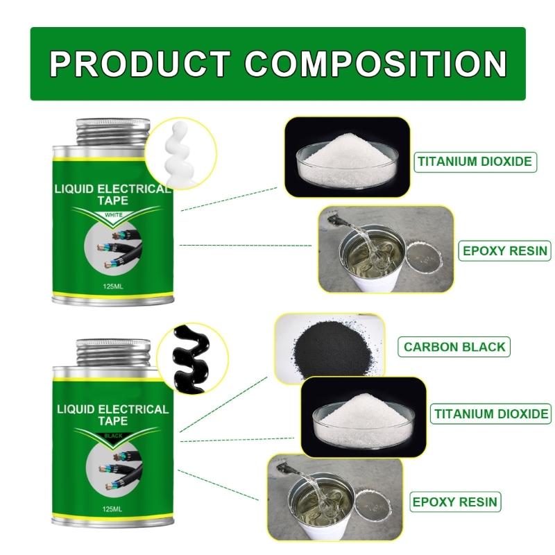 Waterproof Liquid Electrical Tape Quick-drying High Temperature Resistant Glues