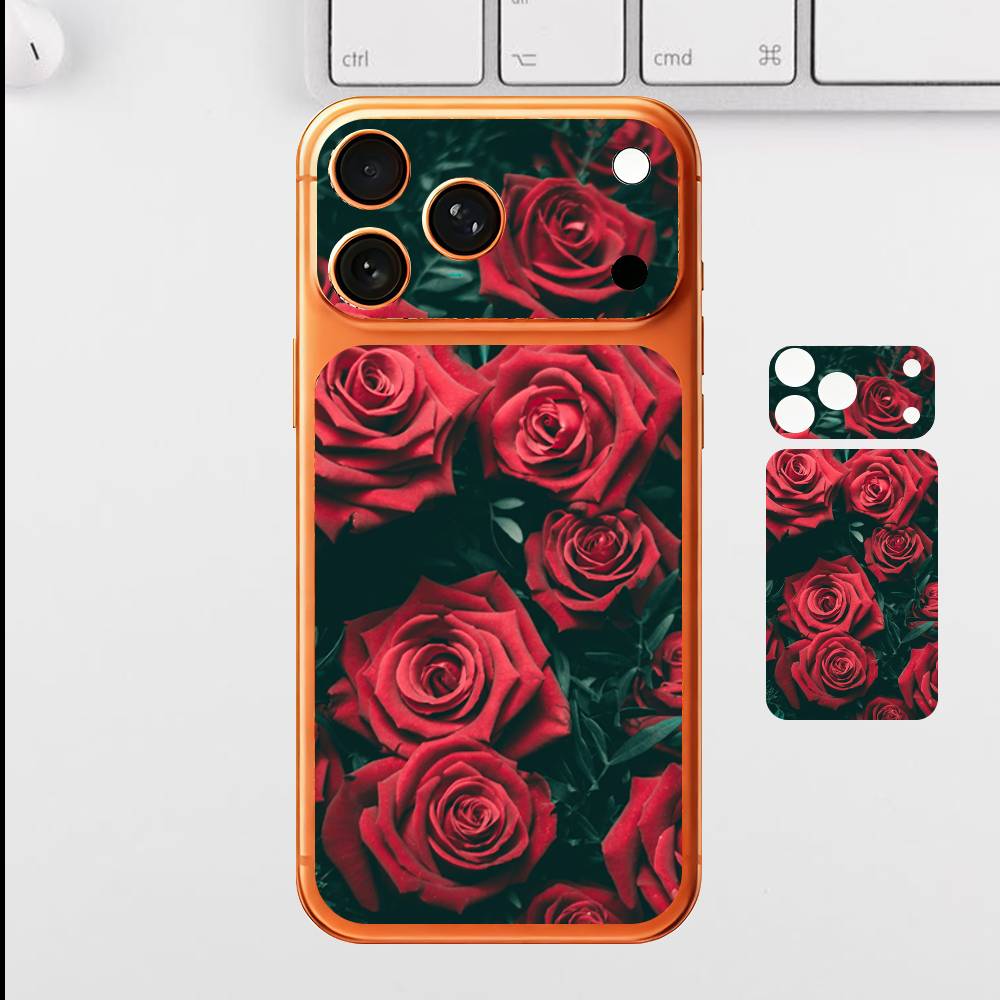 

Beautiful Rose For Iphone 17 Pro Max Back Protective Decorative Sticker Back Cover iPhone17promax