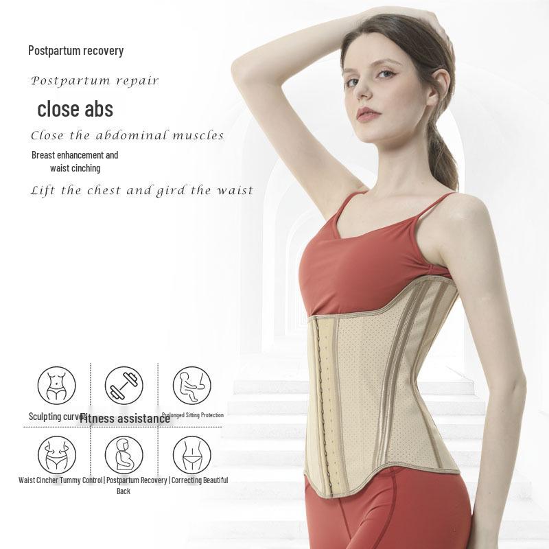 Breathable Ice Silk Latex Women s Waist Cincher & Body Shaper XXL