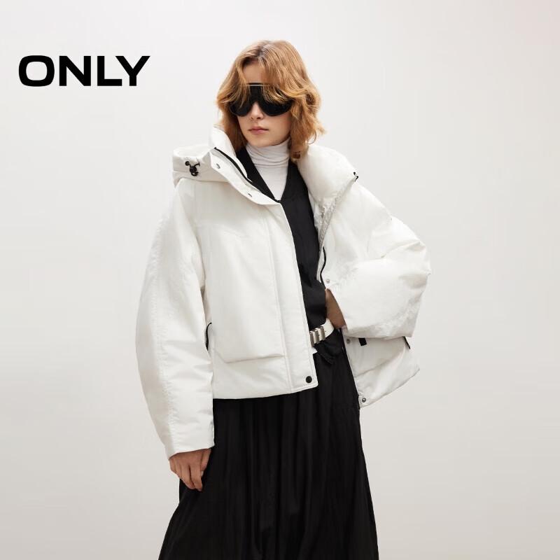 

ONLY Women s 2025 Winter Relaxed-Fit Triple Protection Short Down Puffer Jacket XS