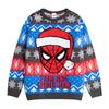 Spider-Man Boys Face Christmas Jumper