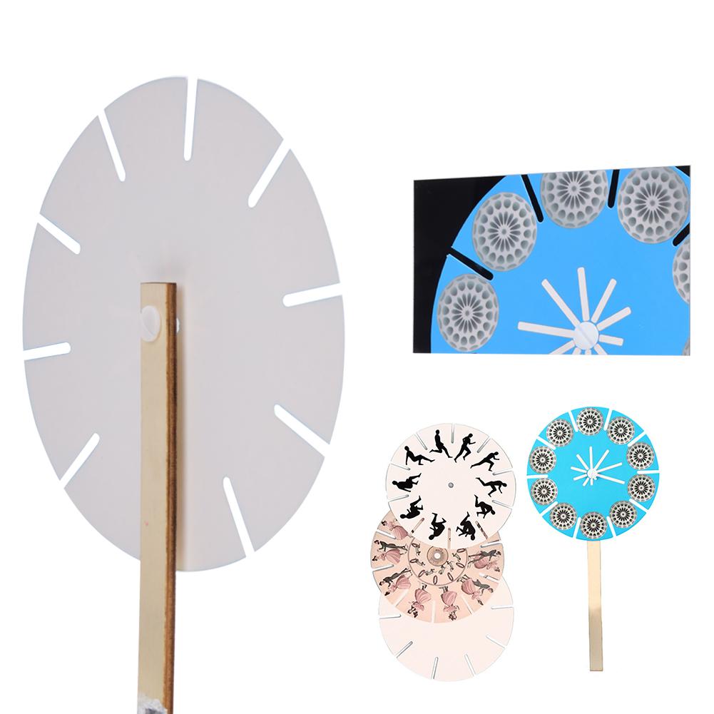 4Pcs Phenakistoscope Child DIY Assemble Experiment Educational Science Funny Toy