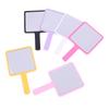 For Eyelash Extension Handheld Makeup Mirror Square Makeup Vanity Mirror With Handle Hand Mirror Spa Salon Compact Mirrors