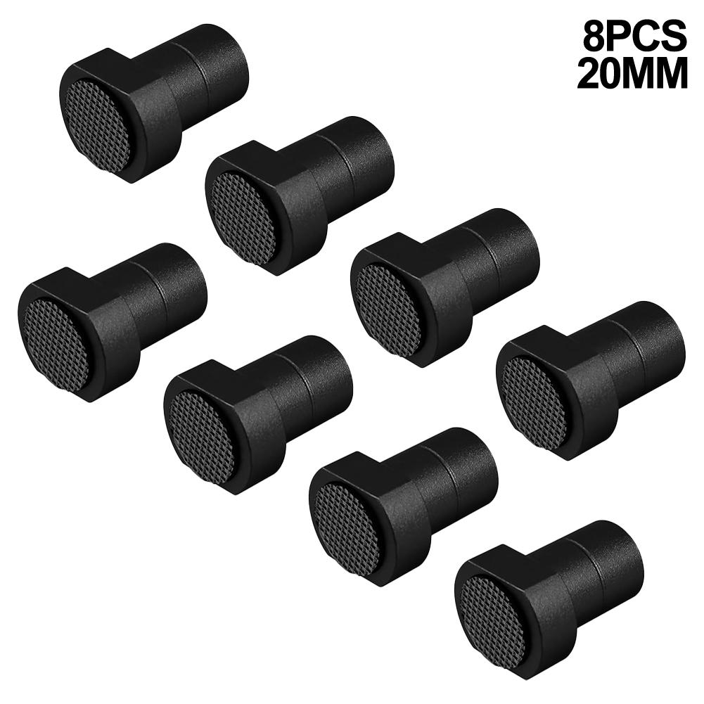 8pcs 19/20MM Woodworking Table Limit Tenon Aluminium Alloy Hooks Dog Clamp Woodworking Table Clamping Workbench Stopper