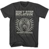 Journey Don't Stop Believin Detroit 1980 Men's T Shirt Rock Music Concert Merch