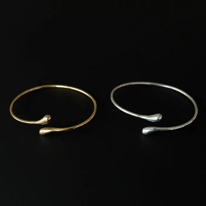 Silver925 Fluid Bangle Bracelet (2color)