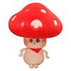 New Plush Mushroom Shiitake Doll Walking Mushroom Cute Plush Toy Boutique Gripping Doll