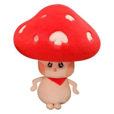 35cm Simulations-Pilz-Puppe Plüschtier Figur Cartoon Anime Niedriges Kissen Kissen Heimdekoration Kindergeburtstagsgeschenk Puppe