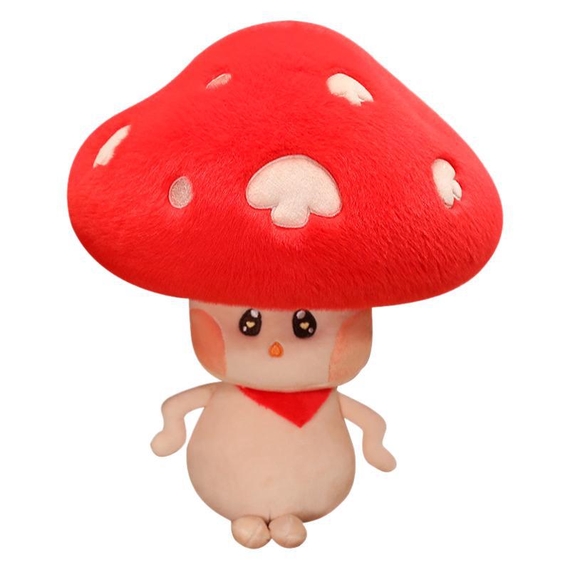 New Plush Mushroom Shiitake Doll Walking Mushroom Cute Plush Toy Boutique Gripping Doll