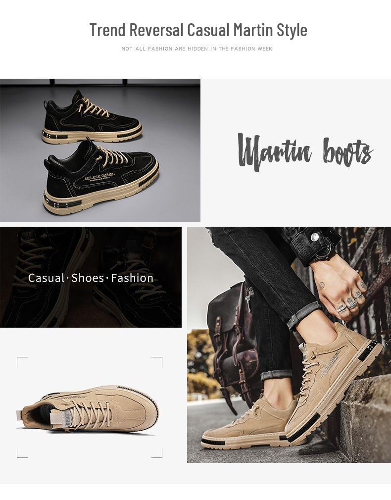 Breathable Height-Boosting Work Shoes for Men: Spring/Summer Collection