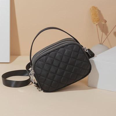 Dames Schoudertas met Diamantpatroon Lente - Veelzijdige Mode Handtas & Messenger Bag voor Meisjes