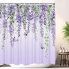 Japanese Cat Shower Curtain, Vintage Anime Sunset Wave Art, Waterproof Fabric With Hooks