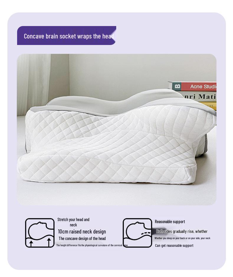 Dual-Use Memory Foam Neck Support Pillow for Deep Sleep