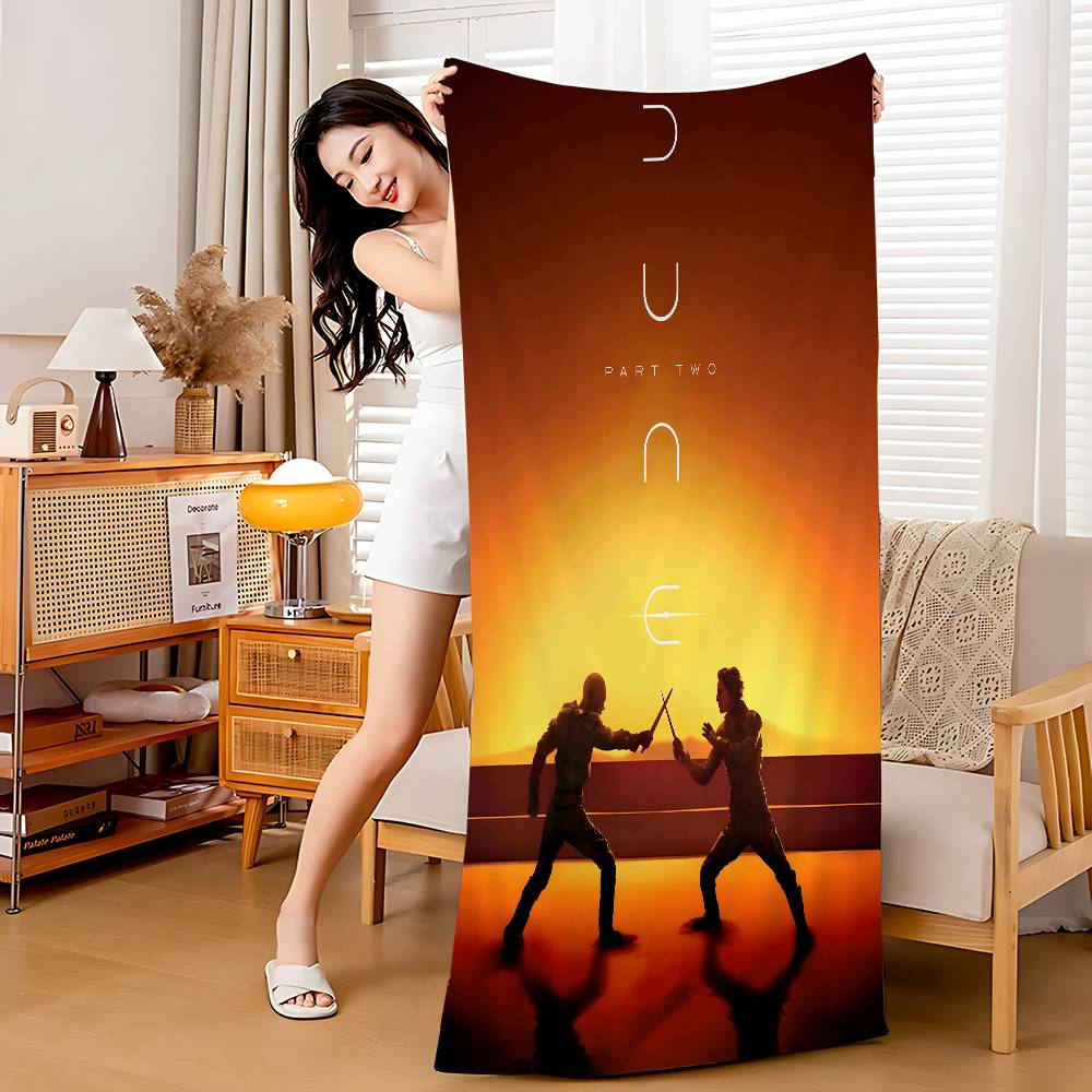 Sci-fi Movie Dune Part Microfiber Printed Beach Towel Mountain Climbing Yoga Beach Swimming Running Absorbent Soft Towel