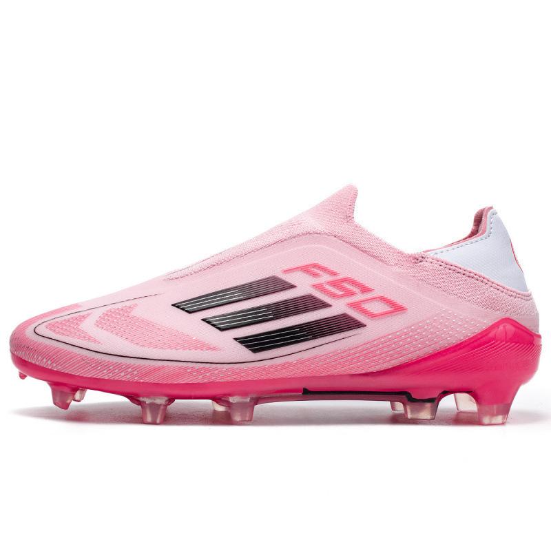 Lace-Free Seamless Fly-Woven Youth Football Shoes Long Nails Men S And Women S Broken Nails Competition Football Shoes 35