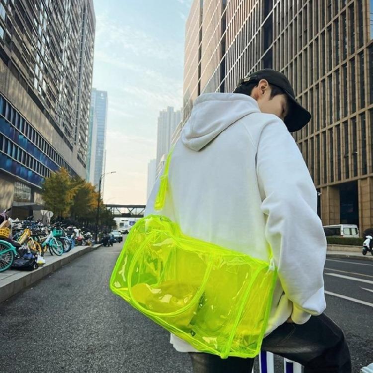 Clear Crossbody Bag for Travel and Business PVC Shoulder Bags Easy to Carry