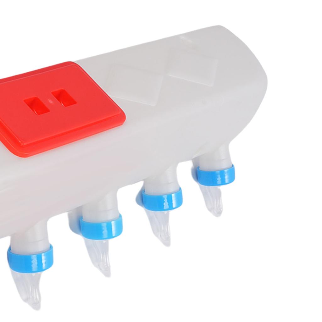 Ferkel Tränkeautomat Aufzucht Ausrüstung 7 Zitzen Erhöhter Komfort Hängendes Design Viehzitzen Milchfütterungswerkzeug für Lamm Ziege Kalb Bauernhof