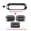 TESIN Car Door Side Rear Tail Door Handle Bowl Trim Cover Fit for Suzuki Jimny 2019-2025 High Brake Light Lamp Cover Accessories