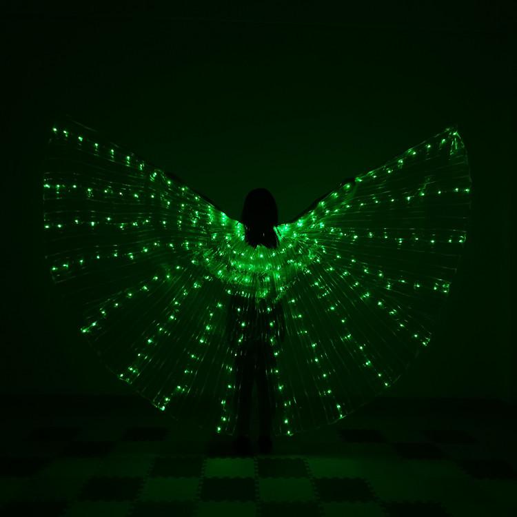 LED Luminous Rainbow Butterfly Belly Dance Wings