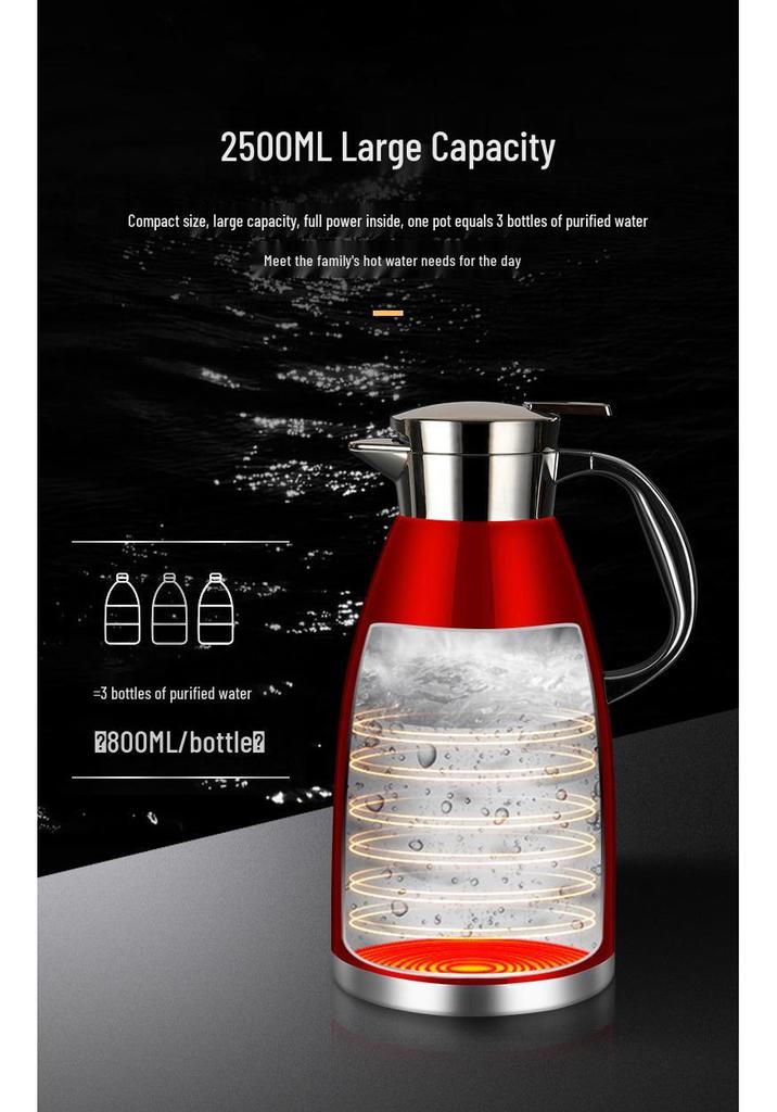 Stainless Steel Large Capacity Insulated Thermos Kettle for Stewing and Boiling Water