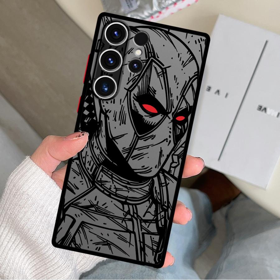 Case for Samsung Galaxy S26 S20 S24 Plus S22 S21 Note 20 10+ S23 FE S25 Ultra Funda Phone Cover Marvel Deadpool Ironman