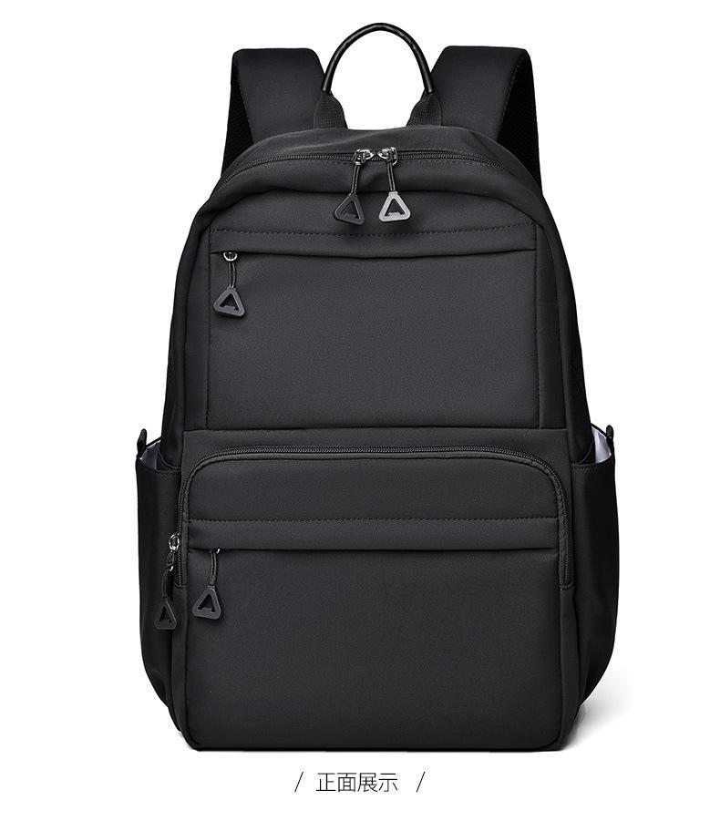 

New backpack backpack simple student large capacity junior high school student casual model чёрный