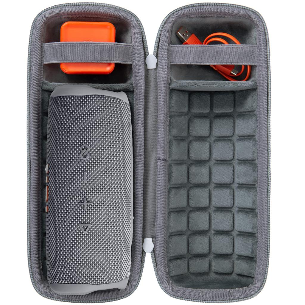co2CREA Storage Case for JBL Flip 7/Flip 6/Flip 5/Flip 4 Bluetooth Speakers (Hard Case, Gray)
